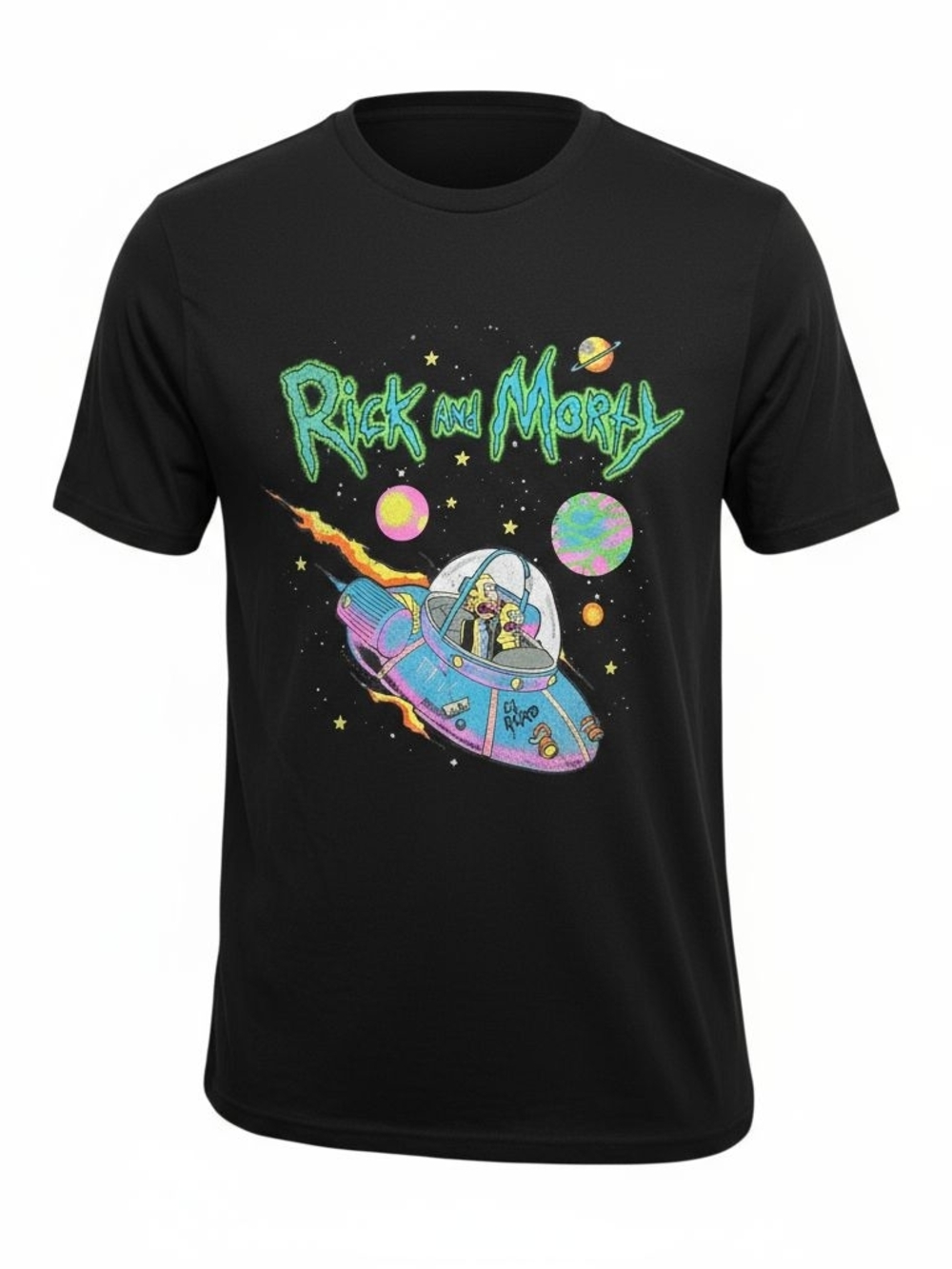 Rick and Morty Black Graphic T-Shirt Size Large– Official Merch - Picture 2 of 6
